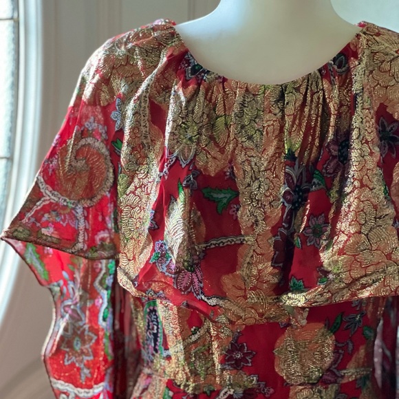 PAT SANDLER SILK GOWN 6 - Picture 4 of 9